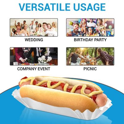 Einwegpackung für 6' Lebensmittel Weißflut Sandwiches Hamburger und mehr in aseptischer Box