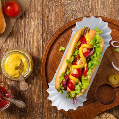 Einwegpackung für 6' Lebensmittel Weißflut Sandwiches Hamburger und mehr in aseptischer Box