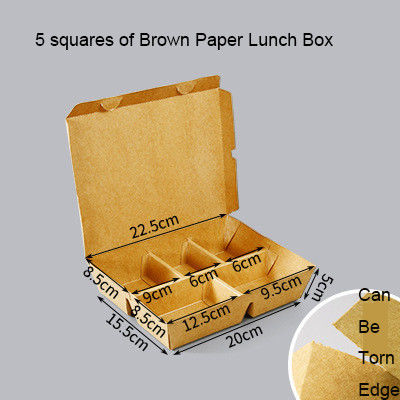 Einweg-Lunchbox aus Holzzzellstoffpapier für umweltfreundliche Fastfood-Verpackungen