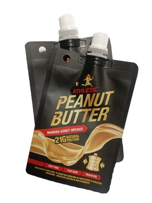 ASTM-zertifizierte CPE-PET-VA-PE-Spoutbeutel für Warmgetränke und Erdnussbutterverpackungen