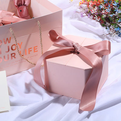 Custom Boutique Luxury Matt Schmuck Geschenkbox mit Magnetverschluss und schwarzem Band