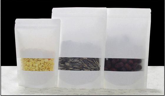 50-200 Mikron Dicke Stehbeutel Kraftpapiertüten für Teebeutelverpackungen