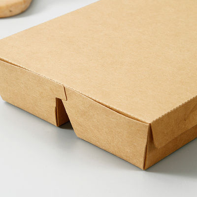 Personalisierte Snackpackung Kraftpapier Fastfood Verpackungskisten Einweg 5 S