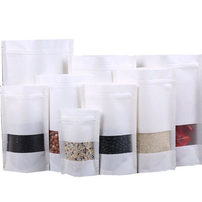 Zipper Top Kraftpapier-Lebensmittelverpackungstasche mit selbsttragendem Design und PE-Material