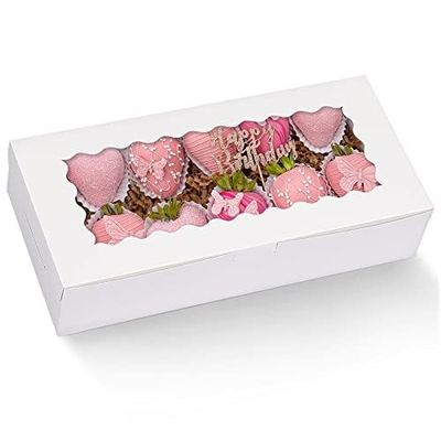 10 12 &quot;Höhe Käse Kuchen Cupcake Papier Bäckerei Box mit klarem Fenster