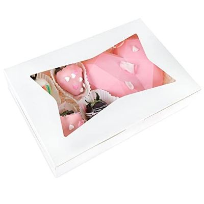 10 12 &quot;Höhe Käse Kuchen Cupcake Papier Bäckerei Box mit klarem Fenster