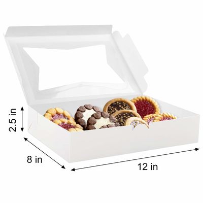 10 12 &quot;Höhe Käse Kuchen Cupcake Papier Bäckerei Box mit klarem Fenster