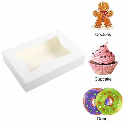 10 12 &quot;Höhe Käse Kuchen Cupcake Papier Bäckerei Box mit klarem Fenster