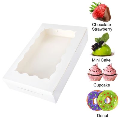 Spezifische Kundenanforderung erfüllt 12x12x12 Custom Size Cupcake Boxen mit klaren Fenstern