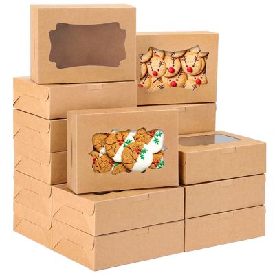 Cookie-Bäckerei-Boxen Gebäck Muffins Dessert Party Favorit-Boxen Cupcakes mit Fenster