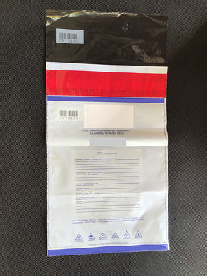 ISO9001 zertifizierte Bargeldsicherheit Kurier Plastiktüte für Bankdepottüte mit Ventil