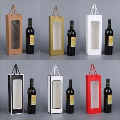 Luxuspapier, Premium-Marken-Verpackung, Weinflaschen, Taschen für Whisky-Alkoholgeschenke