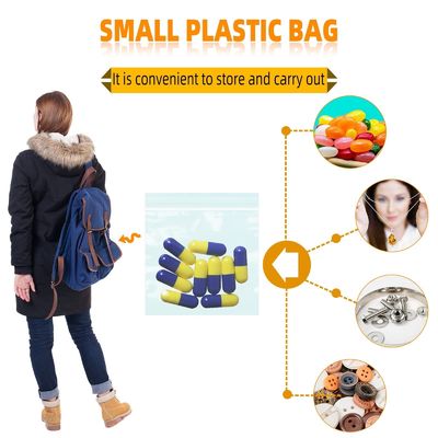 Custom Logo Kompostierbare Reißverschlussbeutel Transparente Kunststoffverpackung für leicht geöffnete Polybag