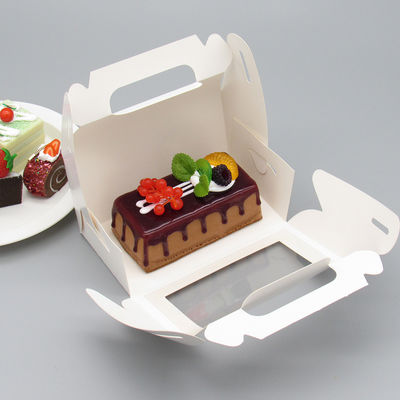 Custom Kcraft Papier Klappkuchenbox mit Fenster Geschenkbox und ISO9001 zertifiziert