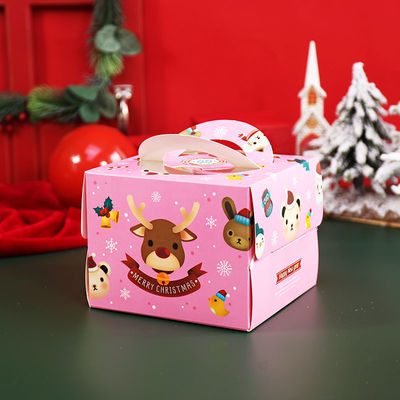 Verkaufen Sie 4 6 8 10 12 14 Zoll Alibaba Backen Lebensmittel Kekse Dessert Kuchenboxen mit Griff