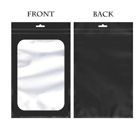 Custom Logo Case Opp Clear Packaging Laminate Plastiktüten wieder verschließbare Taschen für Kosmetik