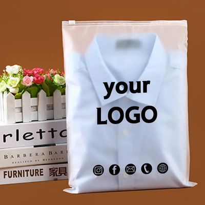 Umweltfreundliche Druckkunst Kunststoffverpackung Transparente PE-Frost-Riegelbeutel