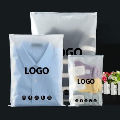 Umweltfreundliche Druckkunst Kunststoffverpackung Transparente PE-Frost-Riegelbeutel