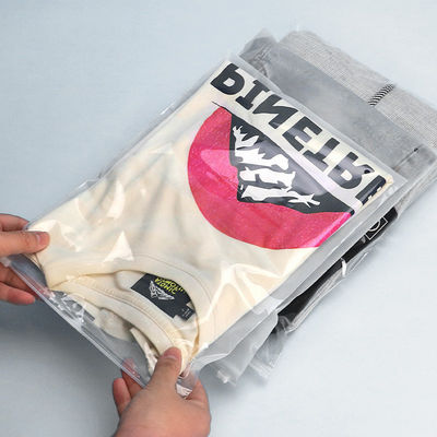 Öko-freundliche Druckkunst Kunststoff-Zip-Lock Verpackungstüten für Kleidung 0,08mm Custom Staub