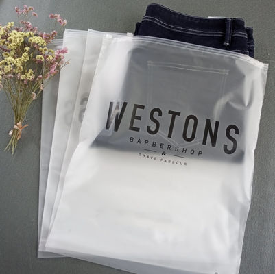 Öko-freundliche Druckkunst Kunststoff-Zip-Lock Verpackungstüten für Kleidung 0,08mm Custom Staub