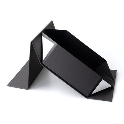 Flap Custom Matte Schwarz Luxus Klappbares Hartes Papier Magnetisch Schließbares Geschenkfach für Geschenke