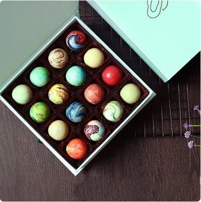 Passen Sie Valentinstagsgeschenke an Süßigkeiten Kleine Schokoladenbox mit Magnetverschluss